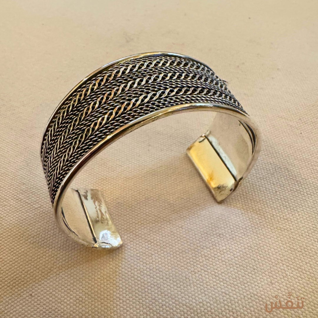 Vintage Sterling Wide Cuff Bracelet