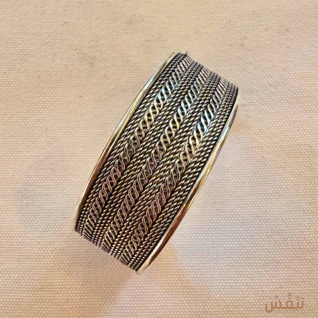 Vintage Sterling Wide Cuff Bracelet