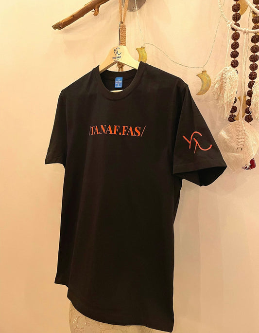 Black T-shirt  - Orange Tanafas