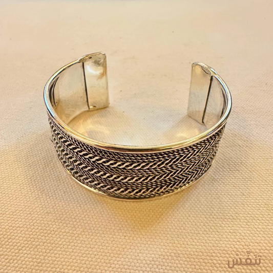 Vintage Sterling Wide Cuff Bracelet