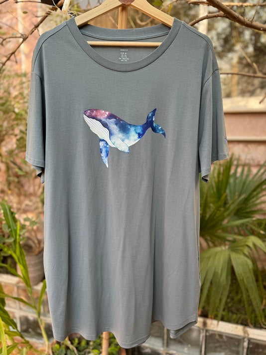 Long fit Cosmo Whale t-shirt